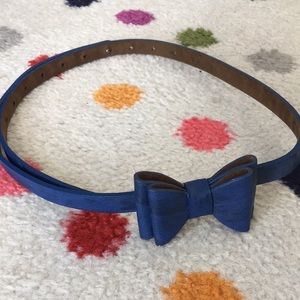 Blue Bow Belt